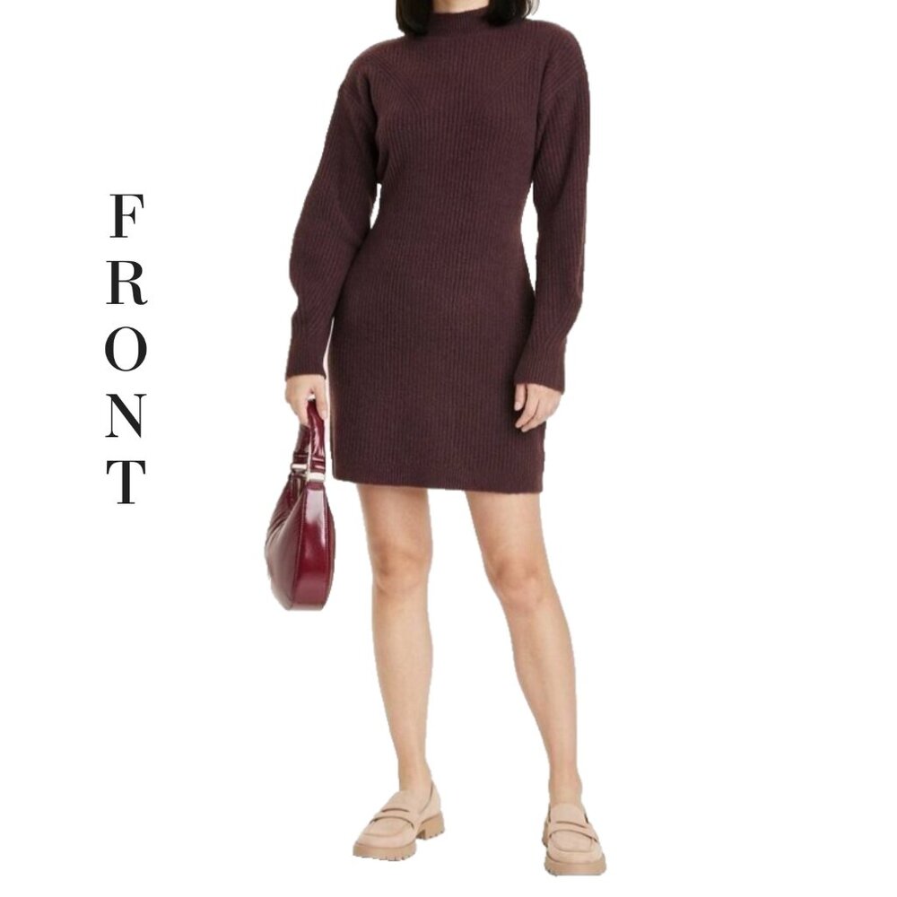 A New Day Mock Neck Sweater Dress | Medium